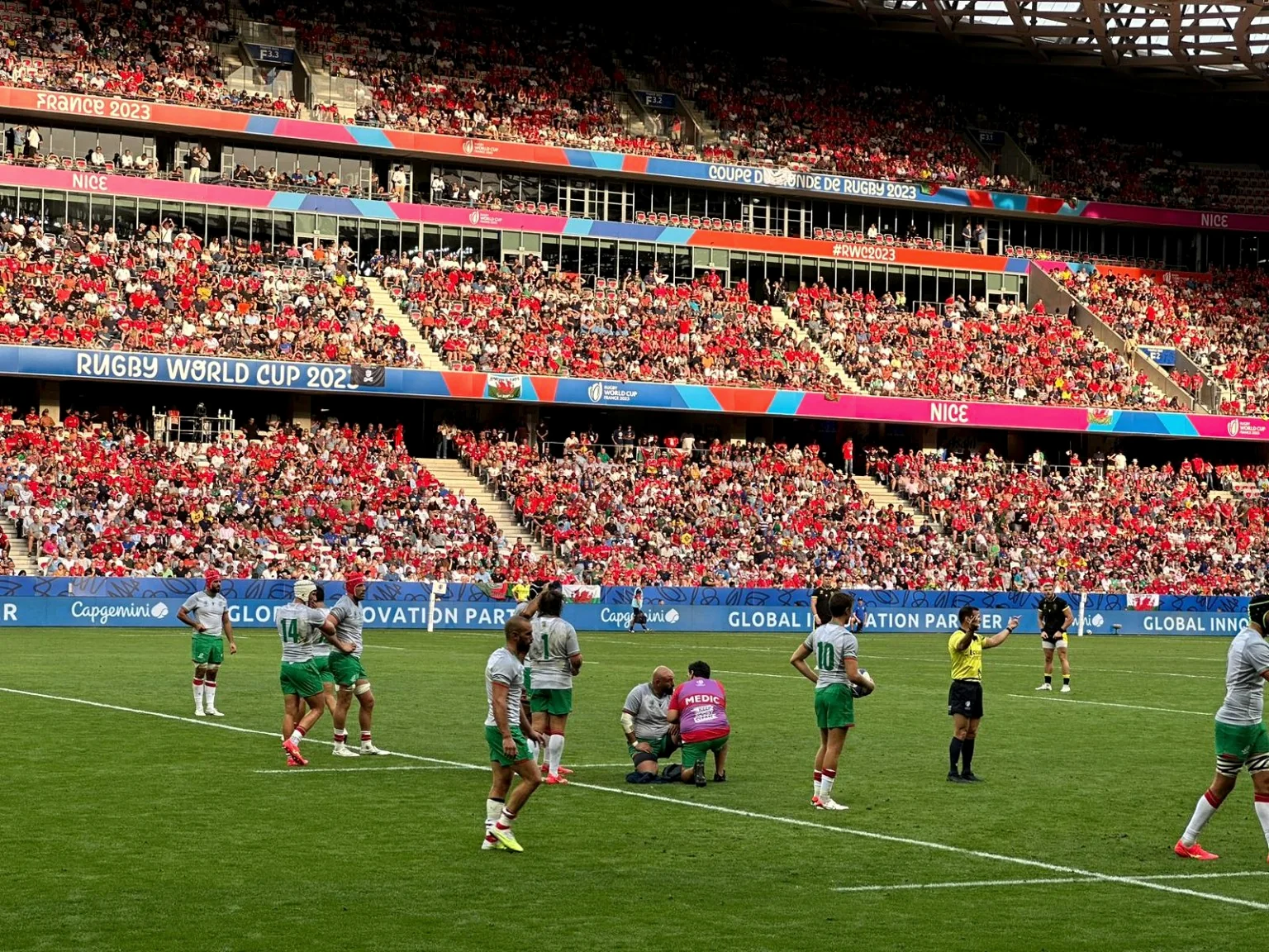 Medical activity at international rugby